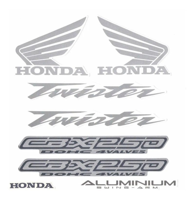 Adesivos Faixa Tanque Moto Honda Twister Cbx 250 2008 Preto
